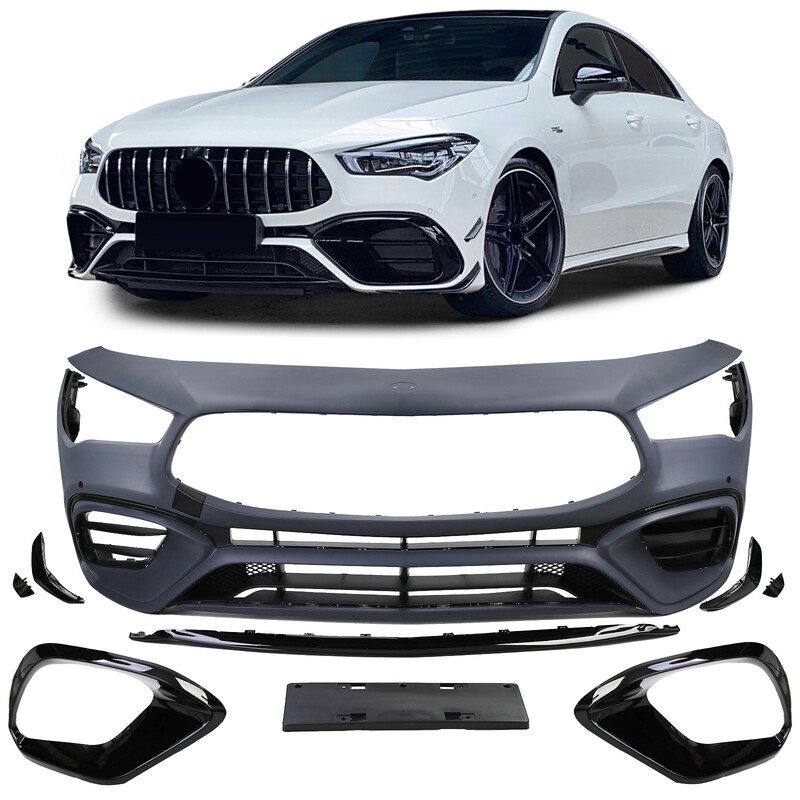 Pare-chocs avant Look AMG pour Mercedes CLA C118 à partir de 2019 Pare-chocs avant Look AMG pour Mercedes CLA C118 à partir de 2019