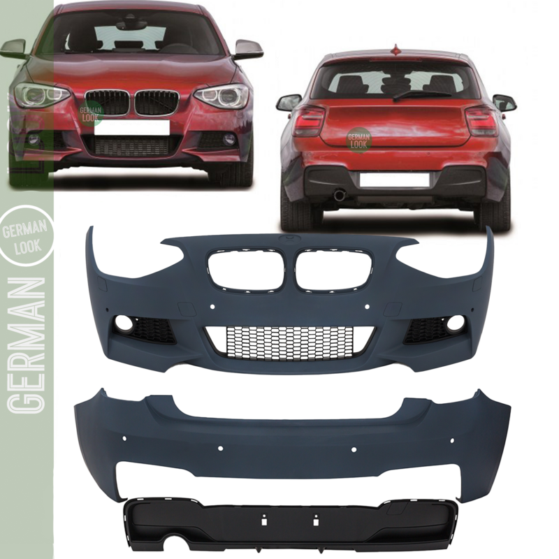 Pare-chocs Kit de carrosserie pour BMW Série 1 F20 2011-2015 Pack M Pare-chocs Kit de carrosserie pour BMW Série 1 F20 2011-2015 Pack M