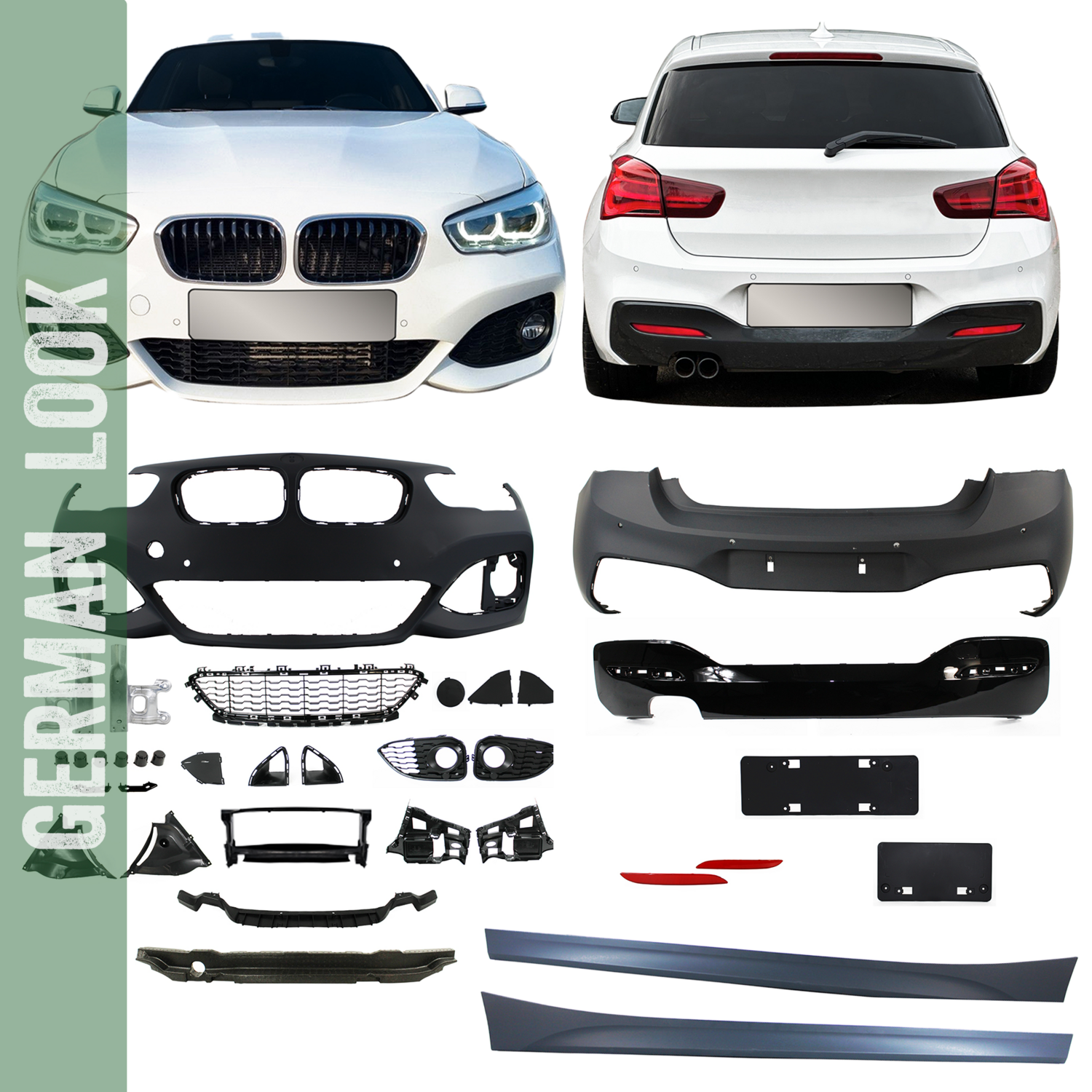 Bodykit / Pare-chocs Pack M pour BMW Série 1 F20 LCI 2015-2019