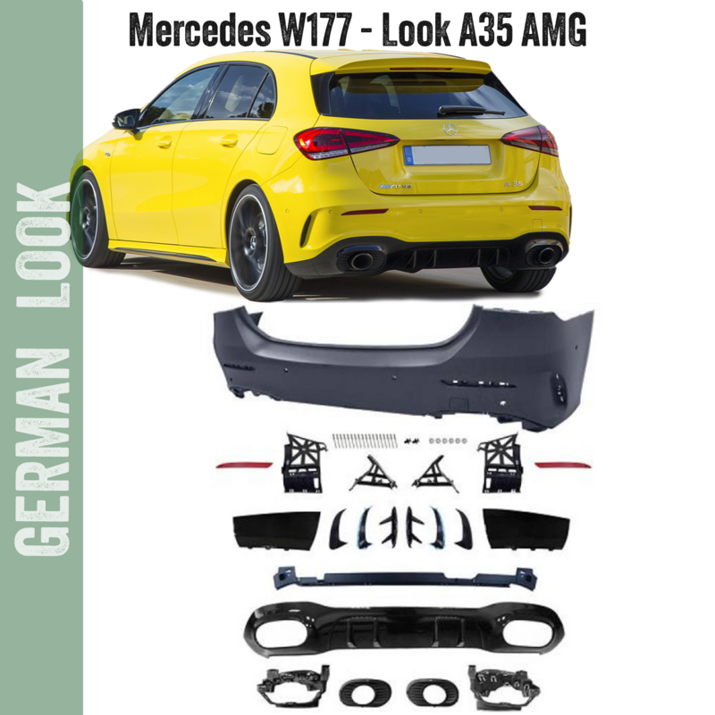 Pare-chocs avant look 35AMG pour Mercedes Classe A W177 2018-2022