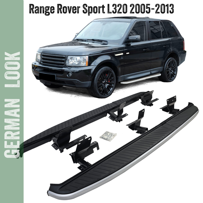 Marchepieds noir pour Range Rover Sport L320 2005-2013