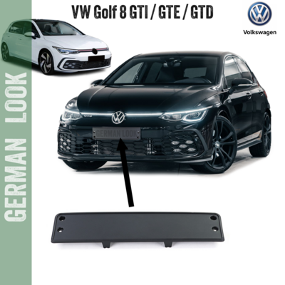 Support de plaque d'immatriculation pour pare-chocs VW Golf 8
