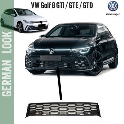 Grille central pour pare-chocs VW Golf 8 GTD GTE GTI