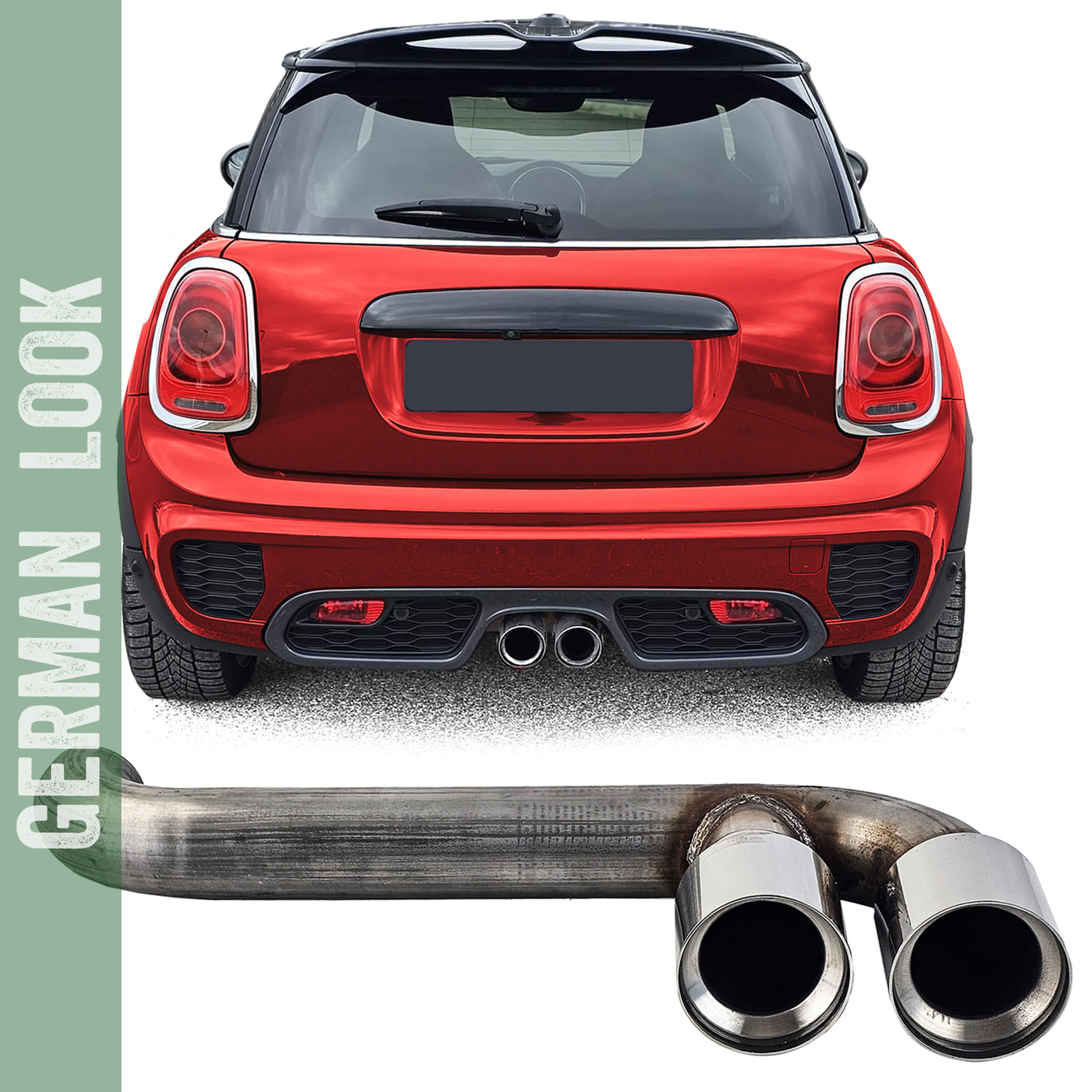 Conversion de tuyau d'échappement JCW pour Mini One Cooper F56 F57 2014-2020