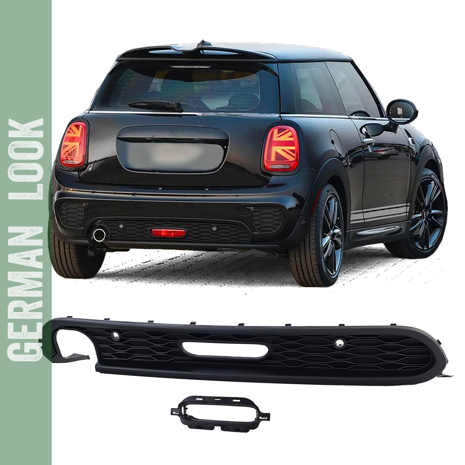 Diffuseur arrière de pare-chocs JCW pour Mini Cooper One D F55 F56 F57 2014-2020