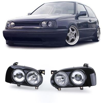 Paire de phares avant pour Volkswagen Golf 3 1991 - 1997