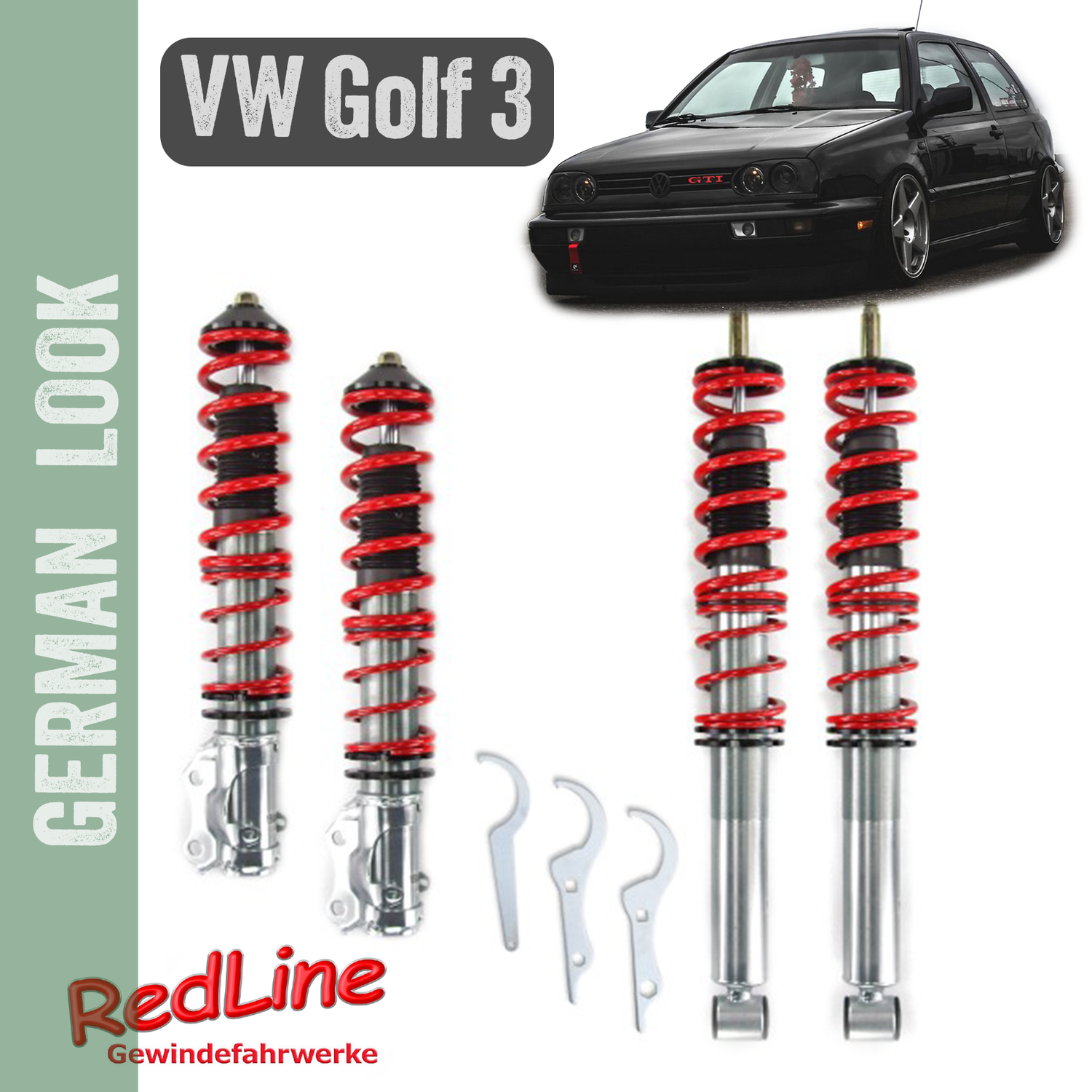 Kit Suspension Combine Filete Redline VW Golf 3 de 1991 a 1997