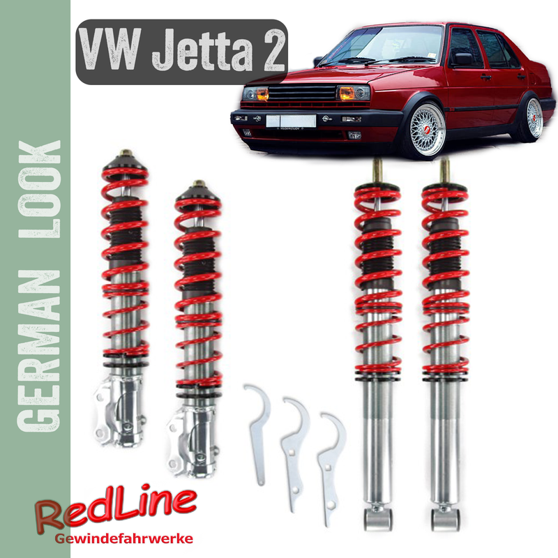 Kit Suspension Combine Filete Redline VW Jetta 2 de 1984 a 1992