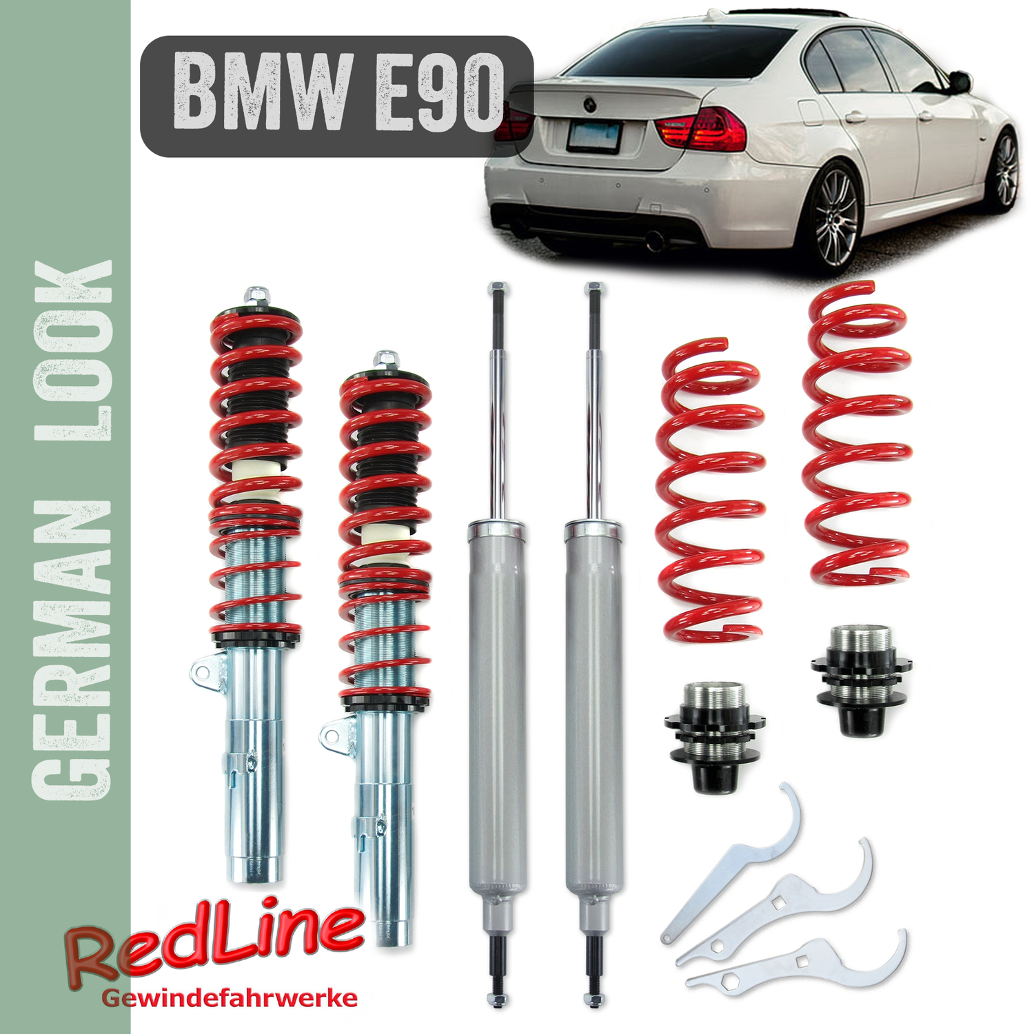 Kit Suspension Combine Fileté Redline BMW Serie 3 E90 Berline 2005 a 2011