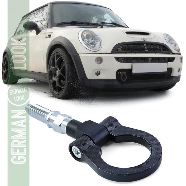 Crochet de remorquage oeil de remorquage noir sur mesure pour BMW E36 E46 E39 E90 E87 Z3 Z4 Mini