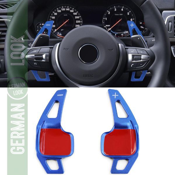 Extension de palette de changement de vitesse en aluminium bleu pour BMW Série 1 F20 F21 Série 2 F22 F23 F45 F46