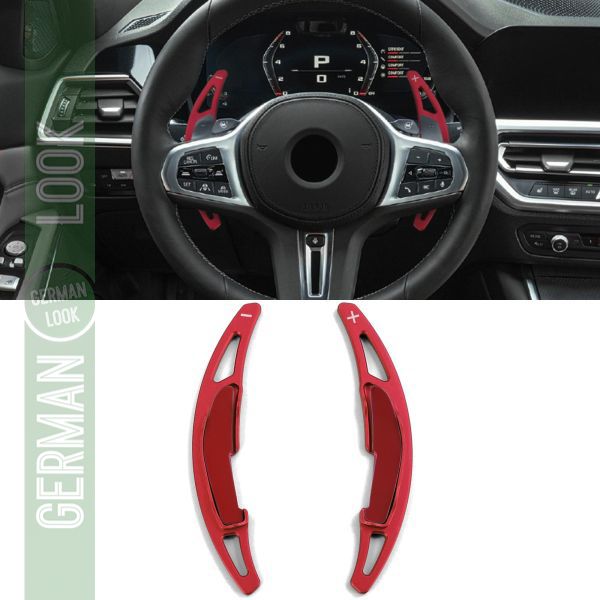 Palettes de changement de vitesse en aluminium rouge pour BMW M2 F87 M3 F80 M4 F82 F83