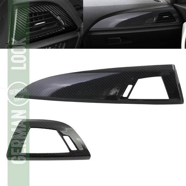 Couvertures de tableau de bord en carbone véritable adaptées à la série 2 BMW F22 F23 13-21