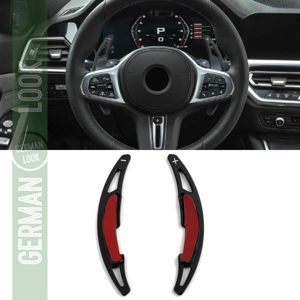 Extension de palette de changement de vitesse en aluminium noir pour BMW M2 F87 M3 F80 M4 F82 F83