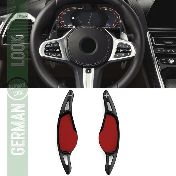 Extension de palette de changement de vitesse en aluminium noir pour BMW M2 F87 M3 F80 M5 F90 M8 F92