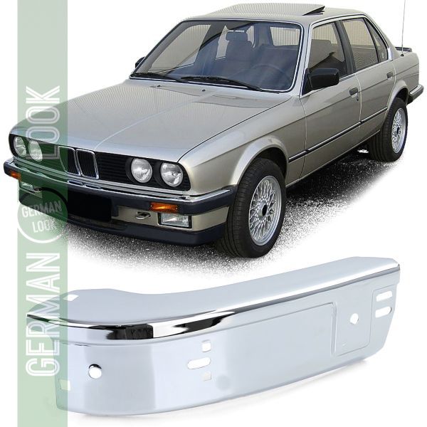 Coin chromé de pare-chocs avant gauche pour BMW Série 3 E30 82-87