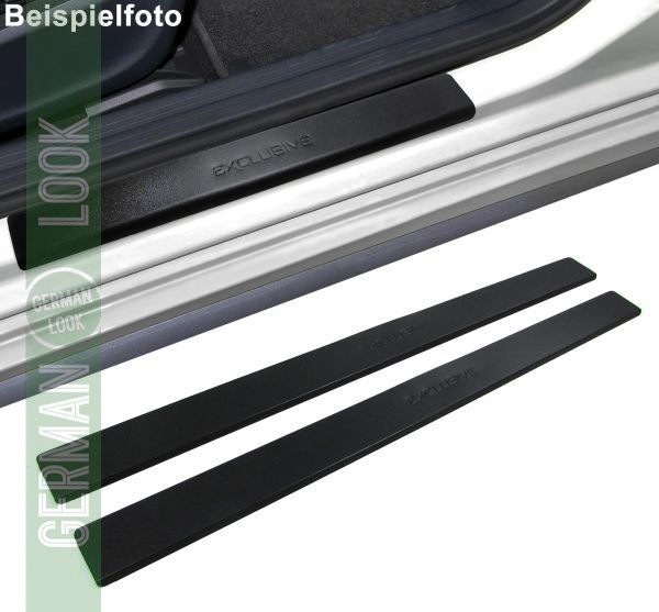 Seuils de porte en acier inoxydable Noir exclusif sur mesure pour BMW E30 2 portes 85-93