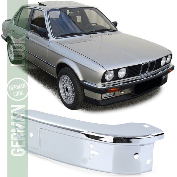 Coin chromé de pare-chocs avant droit pour BMW Série 3 E30 82-87