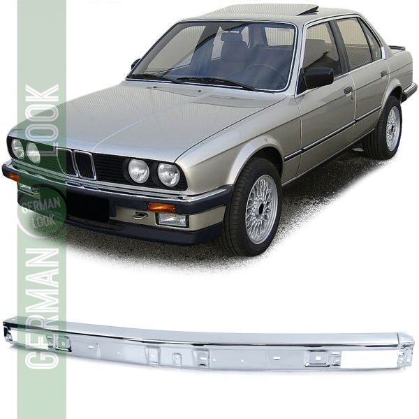 Partie centrale chromée de pare-chocs avant sur mesure pour BMW Série 3 E30 82-87