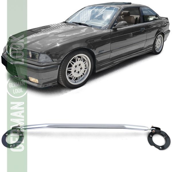 Barre anti-rapprochement avant en aluminium sur mesure pour BMW E36 6 cyl 320i 323i 325i 328i 92-99