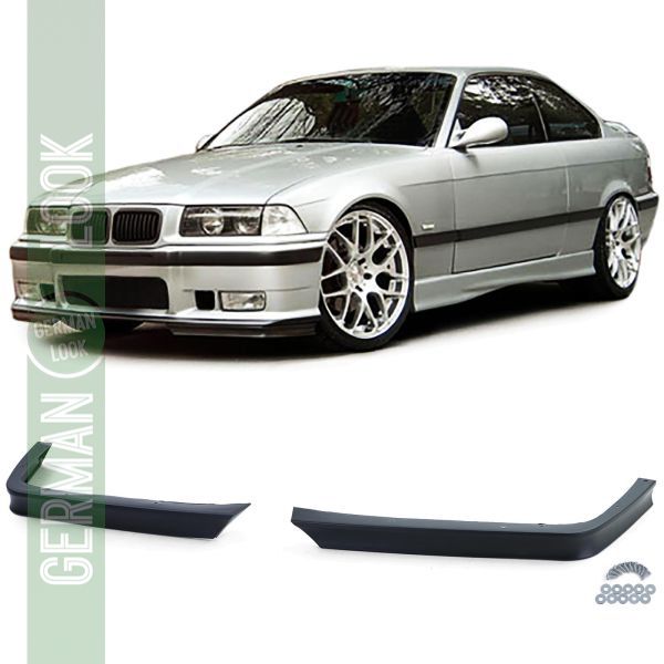 GT Evo Spoiler Corners SET Noir Rabats Spoiler Lip pour BMW E36 90-98 M3