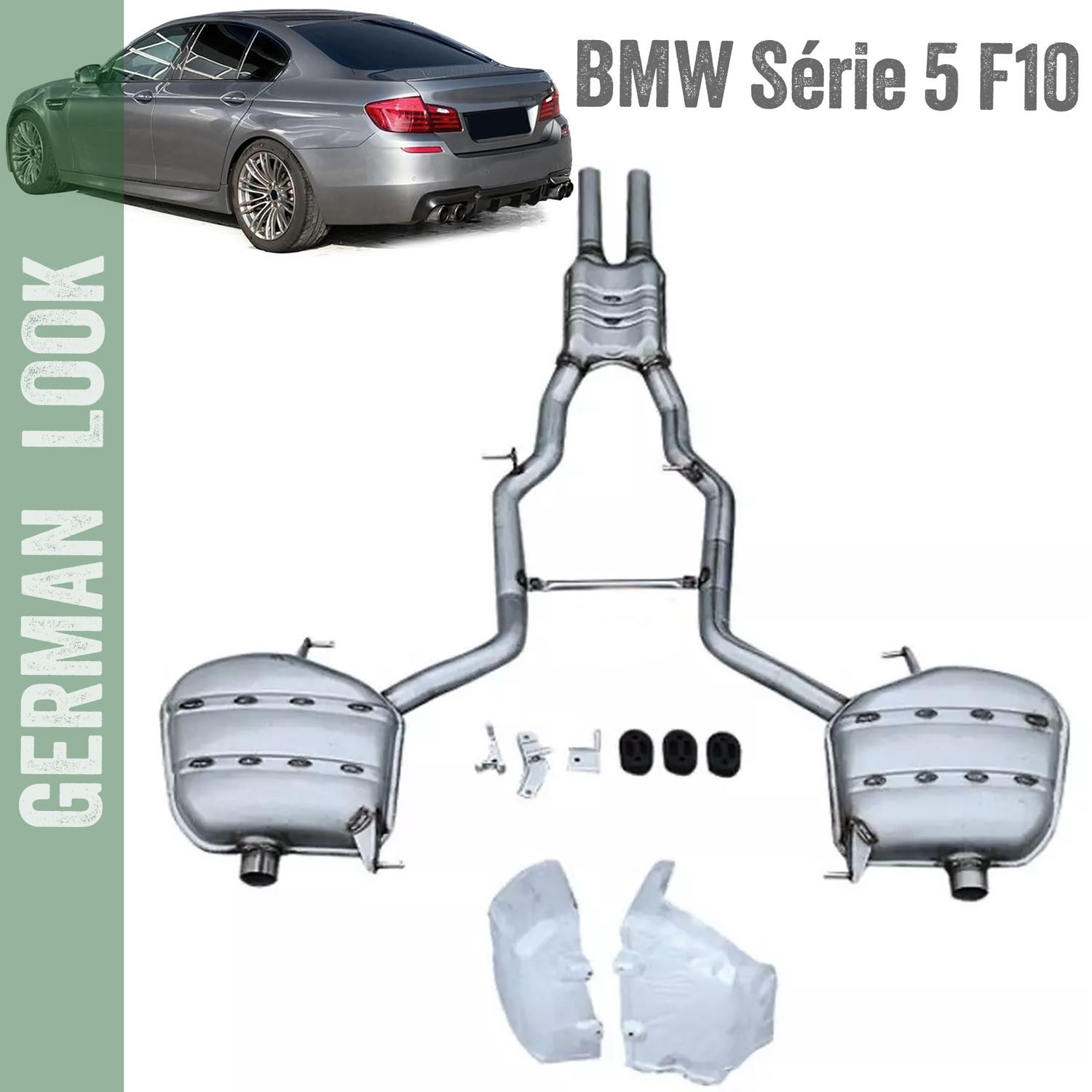 Échappement / Silencieux pour BMW 5 F10 Berline 2010-2017