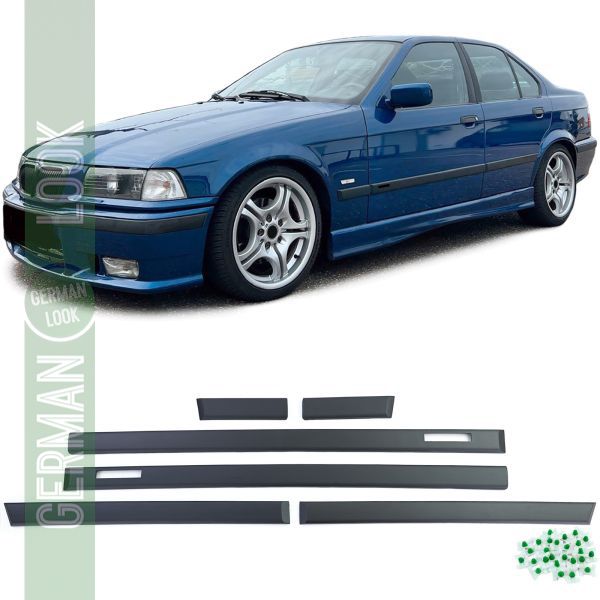 Bandes de garniture de porte 6 pièces sur mesure pour BMW Série 3 E36 Limo Touring M 90-99