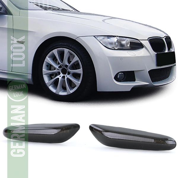 Clignotants latéraux LED fumée noire sur mesure pour BMW Série 3 E46 01-05 E90 E91 E92 E93