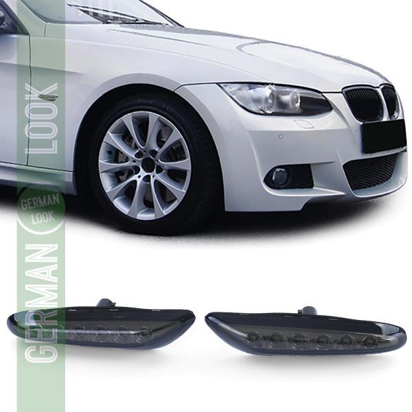 Clignotants latéraux LED fumée noire sur mesure pour BMW Série 3 E46 01-05 E90 E91 E92 E93