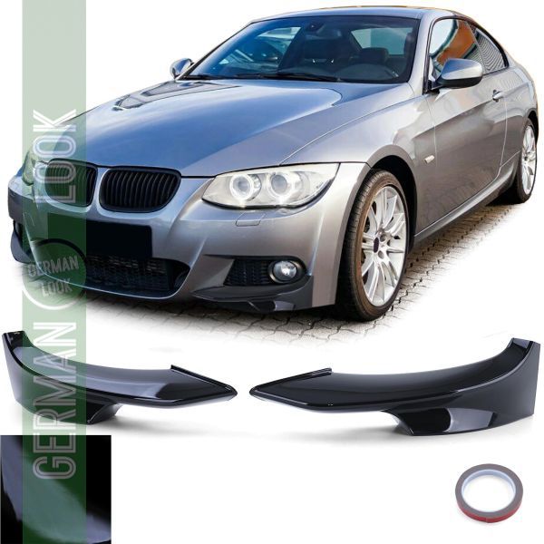 Répartiteur de becquet de rabats avant noir brillant pour BMW Série 3 E92 E93 10-13
