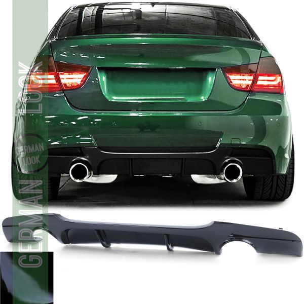Diffuseur arrière performance noir brillant pour série 3 BMW E90 E91 335d 335i