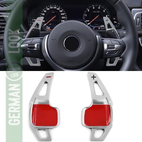 Extension de palette de changement de vitesse en aluminium argenté pour BMW série 3 F30 F31 F34 série 4 F32 F33
