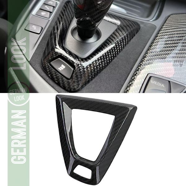 Cache de cadre de changement de vitesse en carbone véritable adapté pour M3 F80 14-15 + M4 F82 14-18