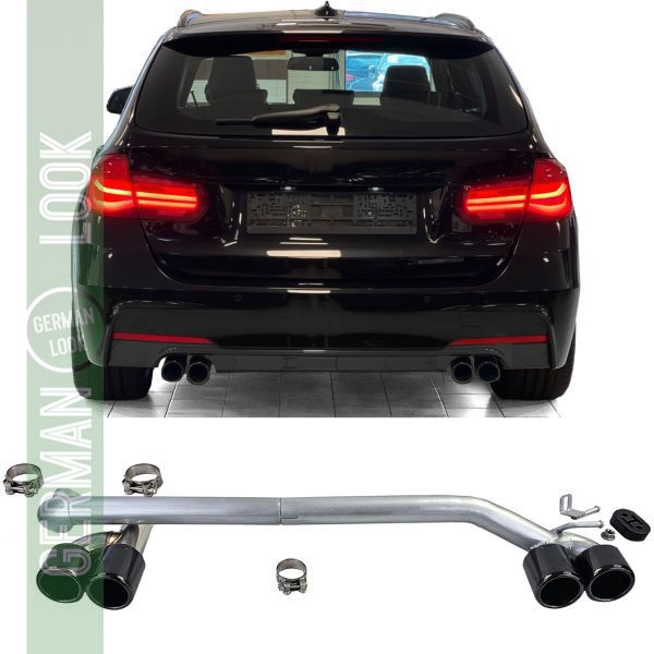 Tuyau d'échappement duplex 4 tuyaux, conversion pour BMW F30 F31 320 325 328 330