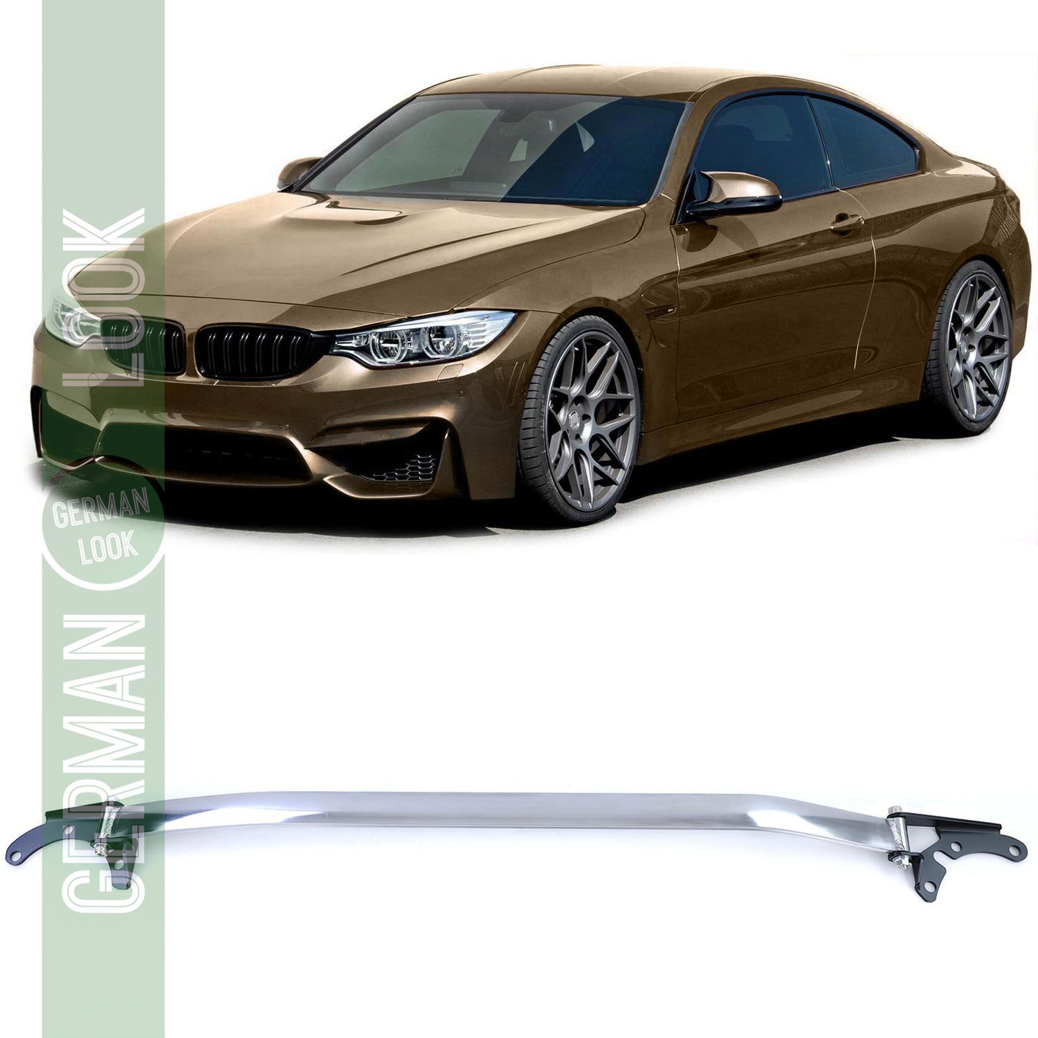 Barre de jambe de force en aluminium Perfomance 3 pièces sur mesure pour BMW Série 4 F32 F33 F36 13-18