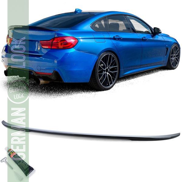 Lèvre de spoiler arrière performance noir brillant pour BMW Série 4 F36 Gran Coupé