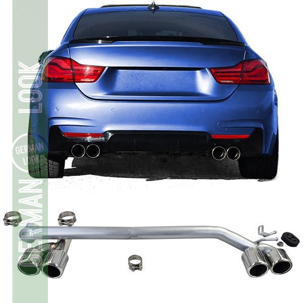 Tuyau d'échappement duplex à 4 tuyaux, conversion pour BMW F32 F33 F36 425 428 430