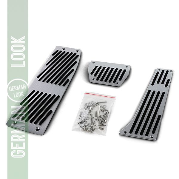 Pédales automatiques en aluminium + repose-pieds sur mesure pour BMW E34 E39 E60 E61 E32 E38 E63 E64