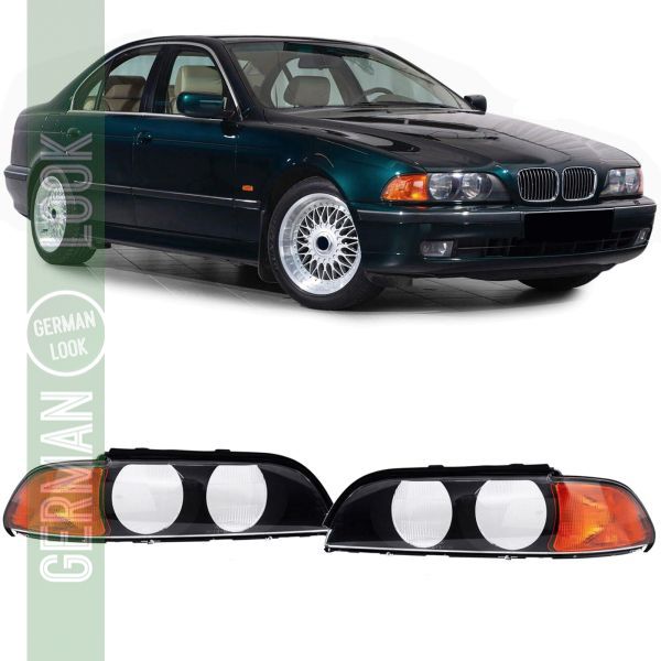 Lentilles de phare paire de lentilles droite gauche sur mesure pour BMW Série 5 E39 95-04
