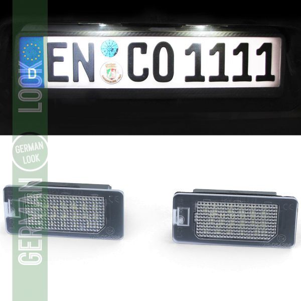 Feux De Plaque D'immatriculation LED Pour BMW - Blanc Xénon 6000K, Homologués E, Compatible E39 E60 E90 Etc.