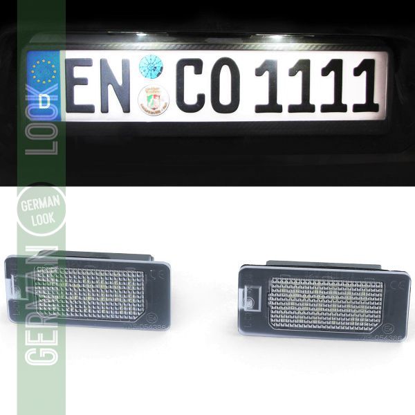 Éclairage de plaque d'immatriculation LED blanc 6000K pour BMW E39 E60 E70 E71 E82 E88