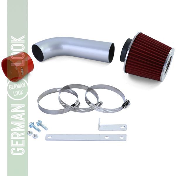 Kit d'admission d'air avec filtre à air sport rouge pour BMW Série 5 E39 525i 528i 530i