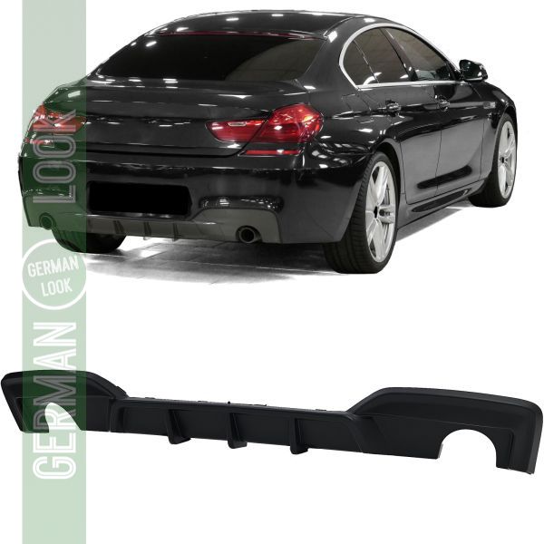 Diffuseur arrière performance noir mat pour BMW série 6 F12 F13 F06 640d 640i