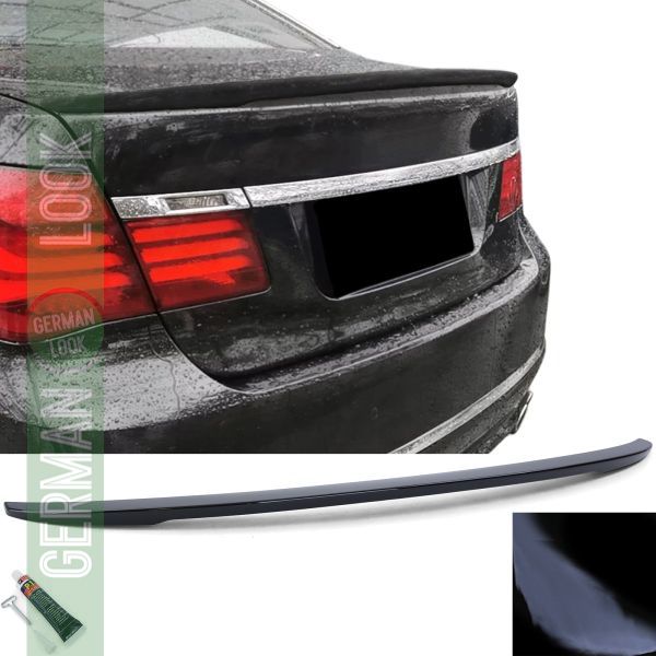 Lèvre de spoiler arrière performance noir brillant sur mesure pour BMW Série 7 F01 08-15