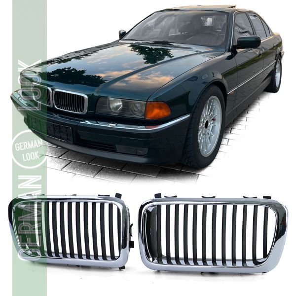 Calandre sport performance noir chrome sur mesure pour BMW Série 7 E38 94-01