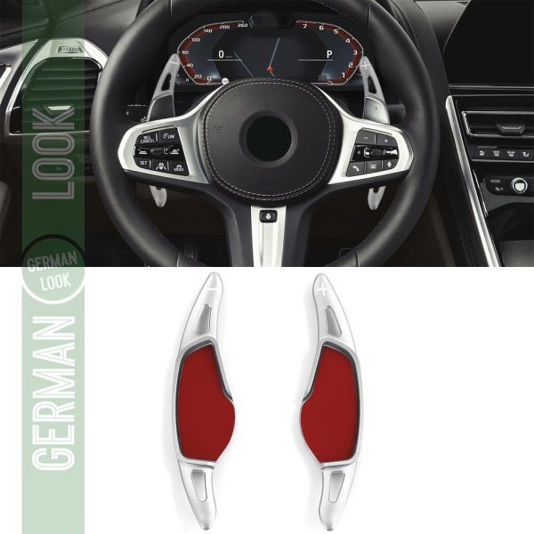 Extension de palette de changement de vitesse en aluminium argenté pour BMW Série 7 G11 Série 8 G15 Z4 G29 X6 G06