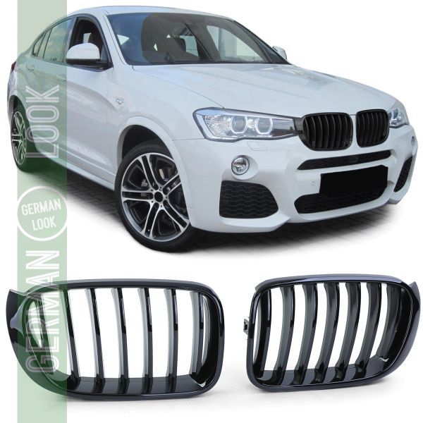 Calandre sport performance noir brillant sur mesure pour BMW X3 F25 X4 F26 à partir de 14