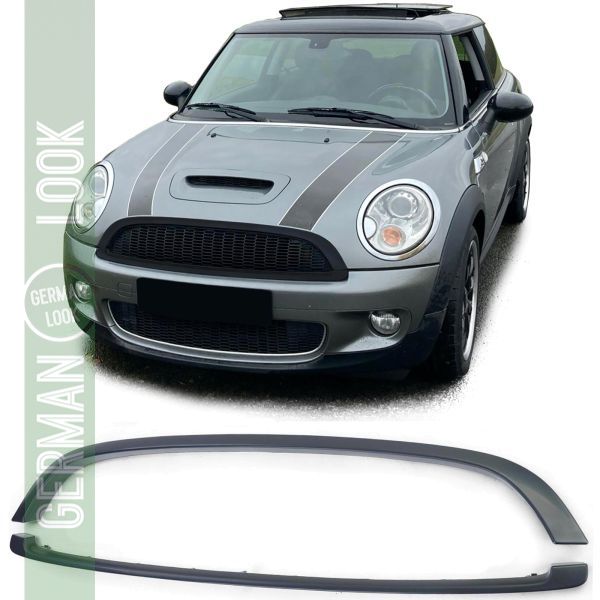 Jeu de bandes de calandre noires pour Mini Cooper R56 Cabriolet R57 06-09