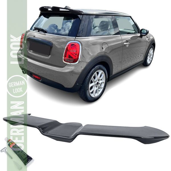 Becquet de toit arrière aspect carbone pour Mini One Cooper F55 F56 à partir de 13