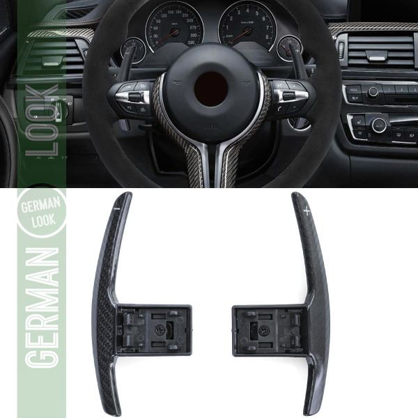 Palettes de changement de vitesse en carbone véritable pour remplacement, pour BMW X4 F26 14-18 X5 F15 12-18